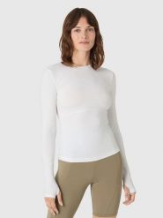 Les Lunes Koszulka sportowa "Flow" w kolorze białym rozmiar: S. Białe koszulki sportowe damskie Les Lunes, s, bez wzorów, z materiału, bez ramiączek, outdoorowe. Za 113.99 zł.