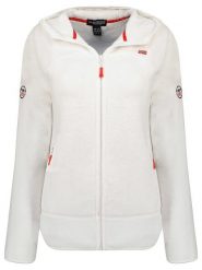 Geographical Norway Kurtka polarowa "Upalood" w kolorze białym rozmiar: XL. Białe kurtki damskie Geographical Norway, xl, bez wzorów, z polaru, bez kaptura. Za 96.37 zł.