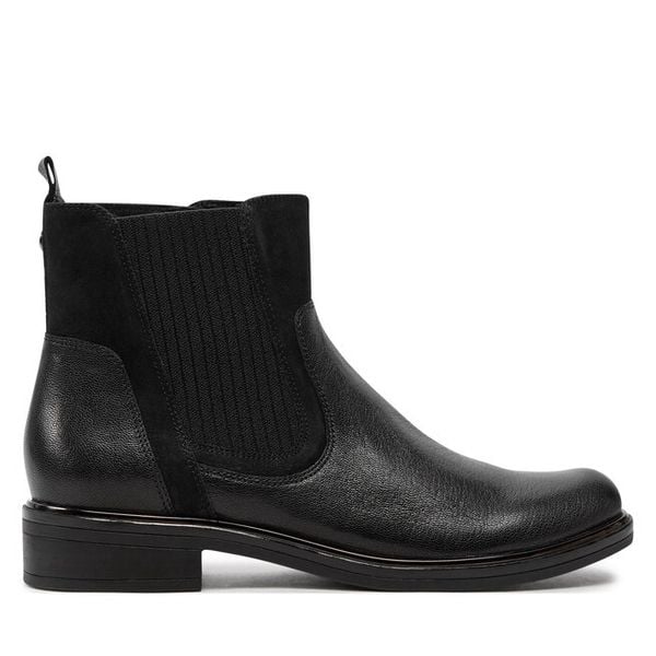 Botki Caprice. Czarne botki damskie Caprice, bez obcasa, na płaskiej podeszwie, bez zapięcia. Za 339.99 zł.