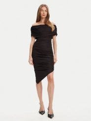 Marciano Guess Sukienka koktajlowa 5YGK06 6334A Czarny Extra Slim Fit. Czarne sukienki damskie Marciano Guess, z aplikacjami, z wiskozy, wizytowe, bez ramiączek. Za 1,089.00 zł.