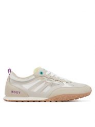 Roxy Sneakersy V12-920 Beżowy. Brązowe obuwie sportowe damskie Roxy, z materiału, bez zapięcia. Za 179.99 zł.