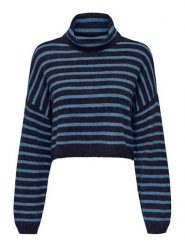 ONLY Golf w kolorze niebiesko-czarnym rozmiar: XL. Czarne golfy damskie Only, xl, bez wzorów, ze splotem, bez ramiączek. Za 48.28 zł.