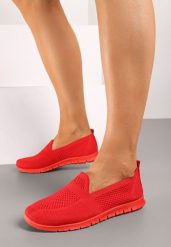 Czerwone Tenisówki Dubost. Czerwone obuwie sportowe damskie Born2be, bez zapięcia, tenisowe. Za 39.99 zł.