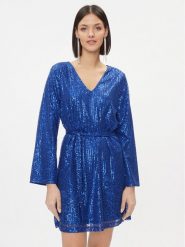 Vila Sukienka koktajlowa 14089945 Niebieski Relaxed Fit. Niebieskie sukienki damskie Vila, bez wzorów, z syntetyku, wizytowe, bez ramiączek. Za 179.99 zł.