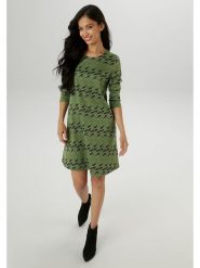 Aniston Sukienka w kolorze zielonym rozmiar: 40. Zielone sukienki damskie Aniston, bez wzorów, bez ramiączek. Za 95.99 zł.