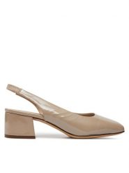 Caprice Czółenka 9-29500-42 Beżowy. Brązowe czółenka damskie Caprice, bez wzorów, ze skóry, bez obcasa. Za 223.99 zł.