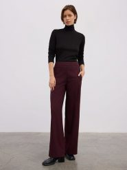 BGN Spodnie w kolorze bordowym rozmiar: 40. Czerwone spodnie materiałowe damskie BGN, bez wzorów, z materiału. Za 131.12 zł.