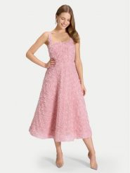 Swing Sukienka koktajlowa 5AK09100 Różowy Regular Fit. Czerwone sukienki damskie Swing, bez wzorów, z syntetyku, wizytowe, bez ramiączek. Za 1,249.00 zł.