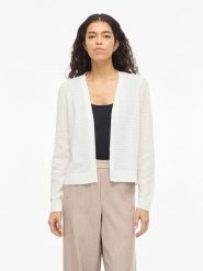 Vila Kardigan "Vilollo" w kolorze białym rozmiar: XL. Białe kardigany damskie Vila, xl, bez wzorów, z bawełny. Za 79.21 zł.