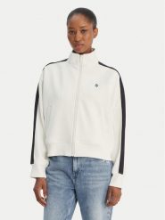 Guess Jeans Bluza W6GQZ3 KB212 Biały Relaxed Fit. Białe bluzy damskie Guess Jeans, s, z aplikacjami, z jeansu, bez kaptura. Za 419.99 zł.