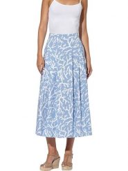 Heine Spódnica w kolorze błękitno-białym rozmiar: 50. Białe spódnice damskie Heine, bez wzorów, maxi. Za 43.88 zł.