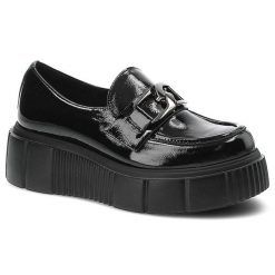 Czarne Półbuty Lemar Eleganckie Buty Damskie Skórzane. Czarne półbuty damskie Lemar, na wiosnę, bez wzorów, ze skóry, bez obcasa, na platformie, bez zapięcia. Za 269.00 zł.