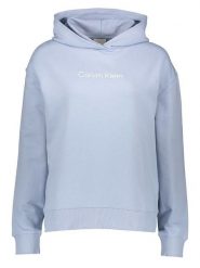 Calvin Klein Bluza w kolorze błękitnym rozmiar: L. Niebieskie bluzy damskie Calvin Klein, l, bez wzorów, z bawełny, z kapturem. Za 260.99 zł.