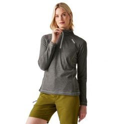 Bluza Polarowa Damska Montes Suwak Do Połowy. Szare bluzy damskie Regatta, xl, bez wzorów, z materiału, bez kaptura. Za 94.99 zł.