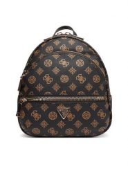 Guess Plecak Manhattan II HWPG71 18320 Brązowy. Brązowe plecaki Guess, z aplikacjami, ze skóry. Za 519.99 zł.