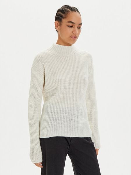 Hugo Sweter 50529354 Écru Relaxed Fit. Swetry klasyczne damskie Hugo, xl, z wełny, bez kołnierzyka. Za 609.99 zł.