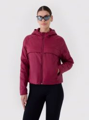 4F Kurtka puchowa w kolorze czerwonym rozmiar: M. Czerwone kurtki damskie 4F, m, bez wzorów, z materiału, bez kaptura. Za 166.49 zł.
