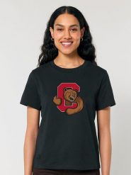 American Universities Koszulka "Cornell University C Bear" w kolorze czarnym rozmiar: XL. Czarne bluzki damskie American Universities, xl, bez wzorów, z bawełny, bez kołnierzyka, bez ramiączek. Za 70.24 zł.