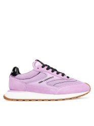 KARL LAGERFELD Sneakersy KL61124E Fioletowy. Fioletowe obuwie sportowe damskie KARL LAGERFELD, z materiału, bez zapięcia. Za 609.99 zł.