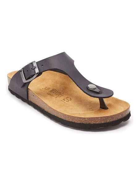 Mandel Skórzane japonki w kolorze czarnym rozmiar: 41. Czarne klapki damskie Mandel, bez wzorów, z otwartym noskiem, bez obcasa, bez zapięcia. Za 118.84 zł.