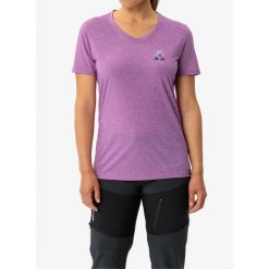 Koszulka szybkoschnąca damska Vaude Skomer Print T-Shirt III. Czerwone bluzki damskie Vaude, bez wzorów, bez kołnierzyka, bez ramiączek. Za 151.99 zł.