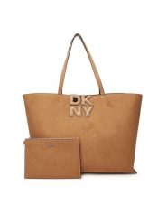 DKNY Torebka R52AMJ38 Brązowy. Brązowe torebki klasyczne damskie DKNY, ze skóry, bez dodatków. Za 489.99 zł.