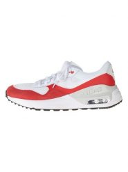 Nike Sneakersy "Air Max Systm" w kolorze biało-czerwonym rozmiar: 37,5. Białe obuwie sportowe damskie Nike, bez zapięcia. Za 239.99 zł.