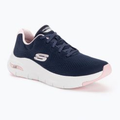 Buty damskie SKECHERS Arch Fit Big Appeal. Niebieskie obuwie sportowe casual damskie Skechers, bez zapięcia. Za 319.99 zł.