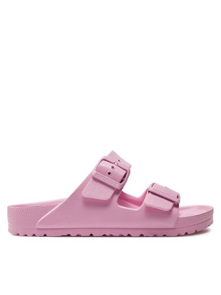 Birkenstock Klapki Arizona 1027355 Różowy. Czerwone klapki damskie Birkenstock, bez wzorów, z syntetyku, bez obcasa, bez zapięcia. Za 179.99 zł.