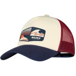 Czapka z daszkiem BUFF TRUCKER CAP JARI MULTI L/XL. Żółte czapki z daszkiem damskie Buff, bez wzorów, z materiału. Za 119.99 zł.