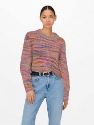 ONLY Sweter ze wzorem rozmiar: XL. Swetry klasyczne damskie Only, xl, ze splotem, bez kołnierzyka. Za 79.03 zł.