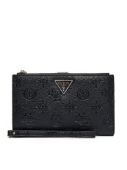 Guess Portfel Cresidia II Slg SWPD98 88157 Czarny. Czarne portfele damskie Guess, z aplikacjami, ze skóry. Za 229.99 zł.