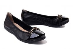 CAPRICE 9-22172-20 black nappa, baleriny damskie. Czarne balerinki damskie Caprice, bez wzorów. Za 191.94 zł.