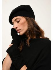 Just Cashmere Kaszmirowe mankiety "Bale" w kolorze czarnym rozmiar: onesize. Czarne rękawiczki damskie Just Cashmere, bez wzorów, z kaszmiru. Za 144.92 zł.