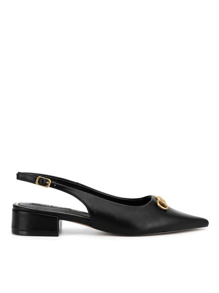 Nine West Sandały WFA2991-1 Czarny. Czarne sandały damskie Nine West, bez wzorów, ze skóry, bez obcasa, na płaskiej podeszwie, bez zapięcia. Za 119.99 zł.