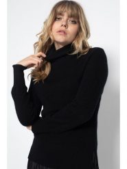 Perfect Cashmere Kaszmirowy golf "Tracy" w kolorze czarnym rozmiar: XL. Czarne golfy damskie Perfect Cashmere, xl, bez wzorów, z kaszmiru, bez ramiączek. Za 314.05 zł.