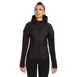 Damska kurtka puchowa Kilpi Verons. Czarne kurtki damskie Kilpi, xs, bez wzorów, z nylonu, bez kaptura. Za 835.17 zł.
