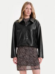 ONLY Kurtka z imitacji skóry Nicki 15356871 Czarny Regular Fit. Czarne kurtki damskie Only, m, bez wzorów, ze skóry, bez kaptura. Za 169.99 zł.
