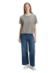 Tom Tailor Koszulka w kolorze khaki rozmiar: XS. Brązowe bluzki damskie Tom Tailor, xs, bez wzorów, z bawełny, bez kołnierzyka, bez ramiączek. Za 32.90 zł.