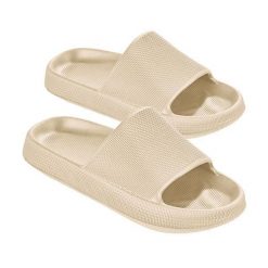 Beco Airkiss Easy damskie klapki beżowe. Brązowe klapki damskie 47 Brand, bez wzorów, z materiału, bez obcasa, bez zapięcia. Za 201.99 zł.