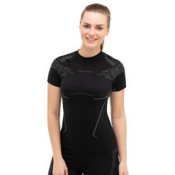 Koszulka termoaktywna Damska Brubeck DRY. Czarne koszulki damskie Brubeck, xl, bez wzorów, z poliamidu, bez kołnierzyka, bez ramiączek. Za 129.99 zł.