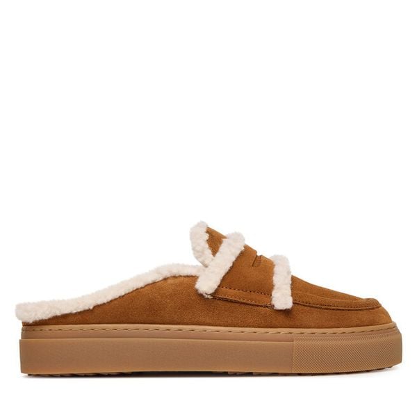 Klapki Inuikii. Brązowe klapki damskie Inuikii, bez wzorów, bez obcasa, bez zapięcia. Za 699.99 zł.