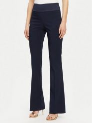 Rinascimento Spodnie materiałowe CFC0123106003 Granatowy Regular Fit. Niebieskie spodnie materiałowe damskie Rinascimento, bez wzorów, z materiału. Za 249.99 zł.