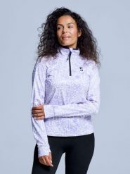 Bluza narciarska - Damska - Cabin Life - Liliowa. Fioletowe bluzy damskie POEDERBAAS, na zimę, l, bez wzorów, z elastanu, bez kaptura. Za 242.82 zł.