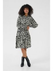 Kaffe Sukienka w kolorze czarno-kremowym rozmiar: 46. Brązowe sukienki damskie Kaffe, bez wzorów, z wiskozy, klasyczne, bez ramiączek. Za 152.99 zł.