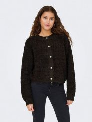 JDY Kardigan "Dyeira" w kolorze brązowym rozmiar: L. Brązowe kardigany damskie JDY, l, bez wzorów. Za 115.24 zł.