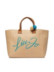 Liu Jo Torebka VA6200 A0007 Beżowy. Brązowe shopper bag Liu Jo, z materiału, bez dodatków. Za 559.99 zł.