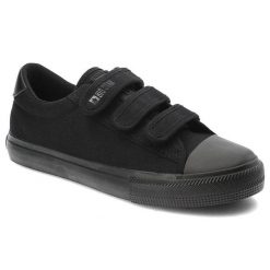 Czarne Trampki Big Star Modne Buty Damskie. Czarne trampki damskie Big Star, bez wzorów, bez zapięcia. Za 129.00 zł.