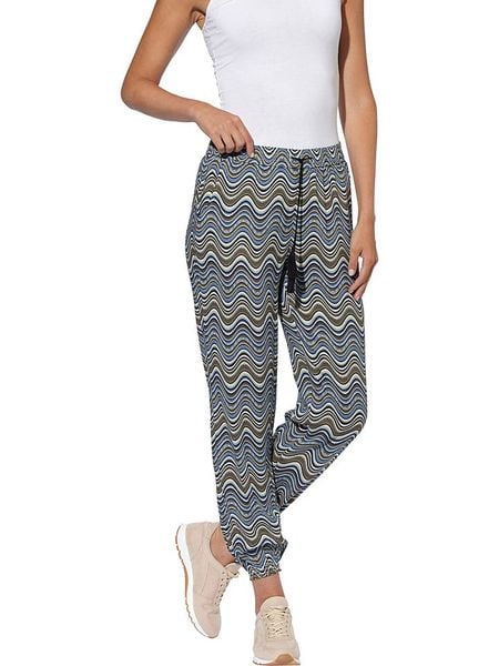 Heine Spodnie ze wzorem rozmiar: 42. Spodnie materiałowe damskie Heine, bez wzorów, z materiału. Za 37.12 zł.