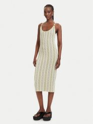 Fracomina Sukienka dzianinowa FS26SD5005K414F8 Żółty jasny Slim Fit. Żółte sukienki damskie Fracomina, bez wzorów, z dzianiny, bez ramiączek. Za 539.99 zł.